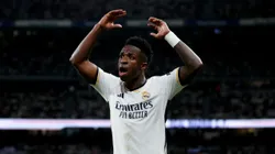 Vinicius Jr do Real Madrid contra o Barcelona no Estadio Santiago Bernabeu (Foto de Florencia Tan Jun/Getty Images)