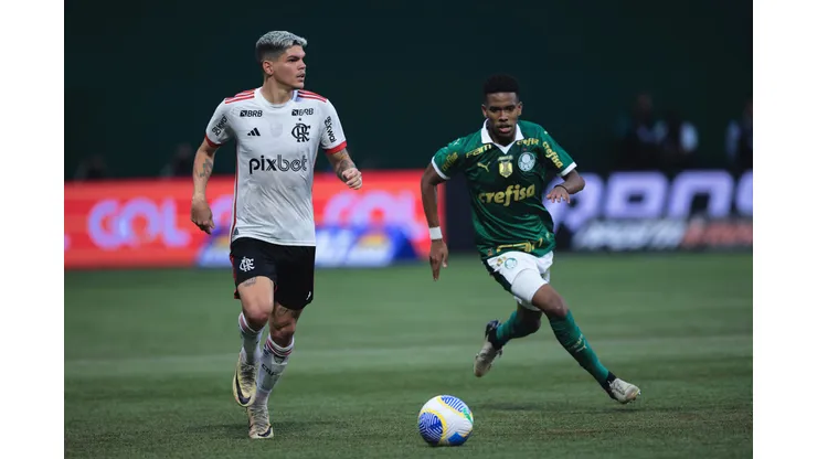 Verdão duelou contra o Flamengo pelo Brasileirão, no último domingo, dentro do Allianz Parque Foto: Ettore Chiereguini/AGIF