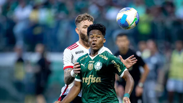 Endrick vai para mais uma partida de Libertadores pelo Palmeiras. Foto: Leonardo Lima/AGIF