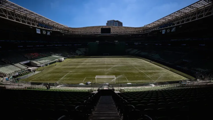 Gramado do Allianz Parque em Palmeiras x Flamengo