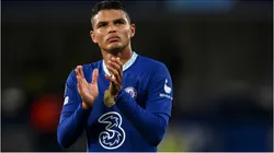 Foto: Mike Hewitt/Getty Images - Thiago Silva em partida pelo Chelsea