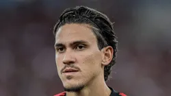 Pedro durante partida pela Libertadores de 2024. Atacante pode ser poupado por Tite.