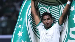 Endrick comemorando gol contra o Novorizontino pelo Paulistão 2024