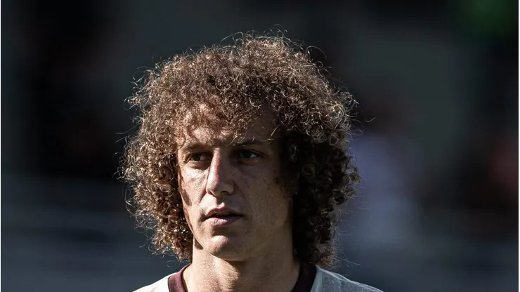 David Luiz durante partida contra o Atletico-GO. Zagueiro fala do técnico do Mengão.