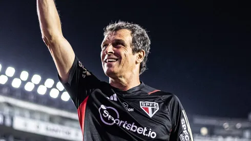 Milton Cruz durante partida contra o Santos, no Brasileirão do ano passado. Foto: Abner Dourado/AGIF