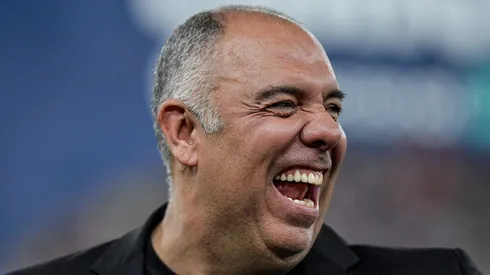 RJ - RIO DE JANEIRO - 09/03/2024 - CARIOCA 2024, FLUMINENSE X FLAMENGO - Marcos Braz dirigente do Flamengo durante partida contra o Fluminense no estadio Maracana pelo campeonato Carioca 2024.