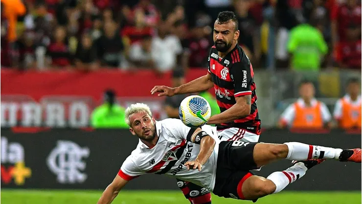 Fabrício Bruno e Calleri tretaram em Flamengo x São Paulo