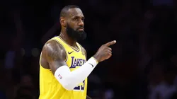 LeBron James: Destaque dos Los Angeles Lakers em mais uma série de playoffs da NBA (Foto: Ronald Martinez/Getty Images)