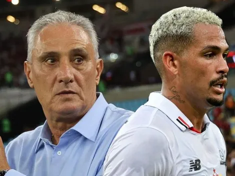 Lance envolvendo Tite, Luciano e Léo Pereira é flagrado pela TV
