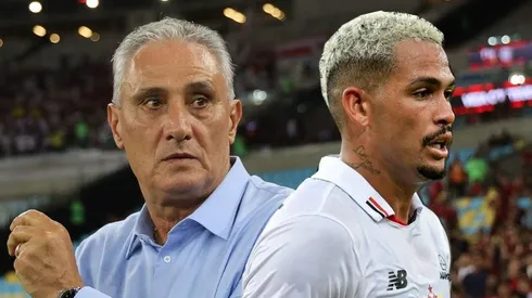 Tite, Luciano e Léo Pereira Fotos: Wagner Meier/Getty Images e Thiago Ribeiro/AGIF