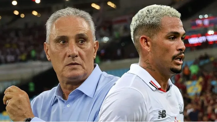 Tite, Luciano e Léo Pereira Fotos: Wagner Meier/Getty Images e Thiago Ribeiro/AGIF