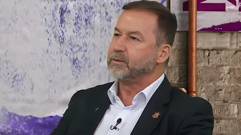 Augusto Melo, presidente do Corinthians, em entrevista ao programa Os Donos da Bola, no dia 11/04/2024. Foto: Reprodução/Band