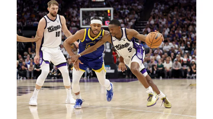 Kings e Warriors fizeram partida eliminatória da NBA na terça-feira, pelo torneio de Play-in, que dá vagas nos play-offs (Foto: Ezra Shaw/Getty Images)