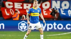 Nicolás Valentini no Gran Parque Central em partida entre Nacional e Boca Juniors, pela Copa Libertadores da América de 2023, no dia 02/08. Foto: Ernesto Ryan/Getty Images