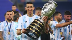 Di Maria comemorando o título da Copa América (Foto: Buda Mendes/Getty Images)