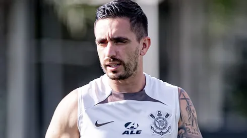 Igor Coronado em treinamento do Corinthians no CT Joaquim Grava, no dia 21/03/2024.