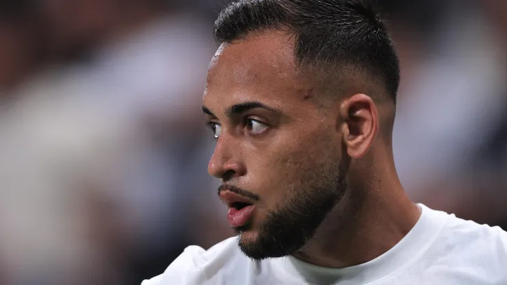 Maycon em partida do Corinthians contra o Guarani, na Neo Química Arena, pelo Campeonato Paulista, no dia 21/01/2024.