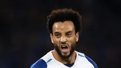 Felipe Anderson comemora gol pela Lazio. Meia vai jogar no Verdão. Foto de Paolo Bruno/Getty Images