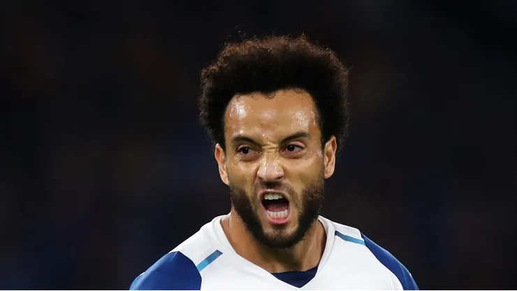 Felipe Anderson comemora gol pela Lazio. Meia vai jogar no Verdão. Foto de Paolo Bruno/Getty Images