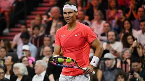Nadal em ação no 'Netflix Slam'. Foto: David Becker/Getty Images