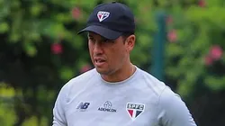 Carpini em treino do Tricolor. O técnico viu o cenário mudar no Clube - Foto: Flickr Oficial São Paulo Futebol Clube