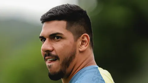 SP - SAO PAULO - 16/07/2023 - BRASILEIRO A 2023, SAO PAULO X SANTOS -Joao Paulo jogador do Santos durante aquecimento antes da partida contra o Sao Paulo no estadio Morumbi pelo campeonato Brasileiro A 2023.