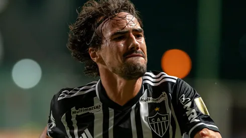 Igor Gomes no Independência comemorando gol do Atlético/MG contra o Alianza Lima, em partida pela Copa Libertadores da América, no dia 03/05/2023.