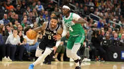 Melhor time da temporada, o Boston Celtics enfrentou o Milwaukee Bucks em abril, na NBA (Foto: Stacy Revere/Getty Images)