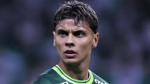 Richard Ríos no Allianz Parque, em partida entre Palmeiras e América/MG, pelo Campeonato Brasileiro de 2023, no dia 29/11.