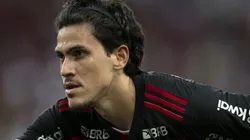 Pedro comemorando em partida do Flamengo no Carioca. Foto: Flamengo.