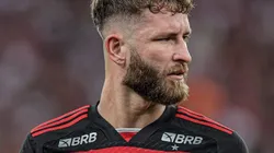 Léo Pereira, zagueiro do Flamengp, que se envolveu em um lance polêmico na estreia do Campeonato Brasileiro. Foto: Thiago Ribeiro/AGIF