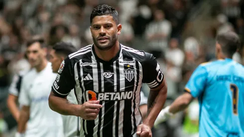 Hulk jogador do Atletico-MG durante partida contra o Cruzeiro no estadio Arena MRV pelo campeonato Mineiro 2024. Foto: Fernando Moreno/AGIF