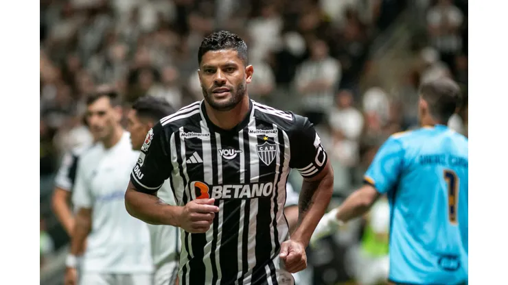 Hulk jogador do Atletico-MG durante partida contra o Cruzeiro no estadio Arena MRV pelo campeonato Mineiro 2024. Foto: Fernando Moreno/AGIF
