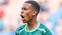 Estevão na Arena Barueri em partida entre Palmeiras e Queimadense, pela Copa São Paulo de Futebol Júnior, no dia 04/01/2024.