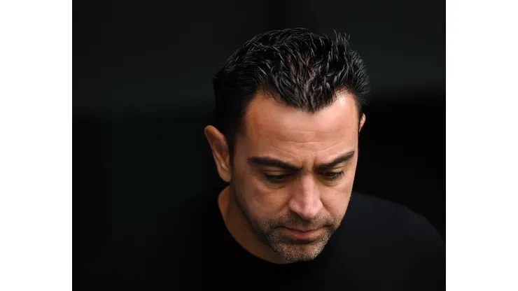 Xavi momentos antes da partida entre Real Madrid vs Barcelona em La Liga. (Foto: David Ramos/Getty Images)