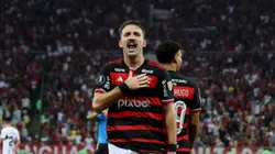 Léo Ortiz comemorando o seu tento. Foto: Wagner Meier/Getty Images