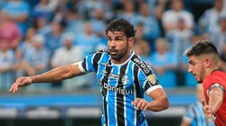 Diego Costa em ação contra o Huachipato (CHL). Foto: Giancarlo Santorum/AGIF