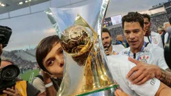 Romero comemora título Brasileiro no Corinthians em 2017. Foto: Ale Cabral/AGIF