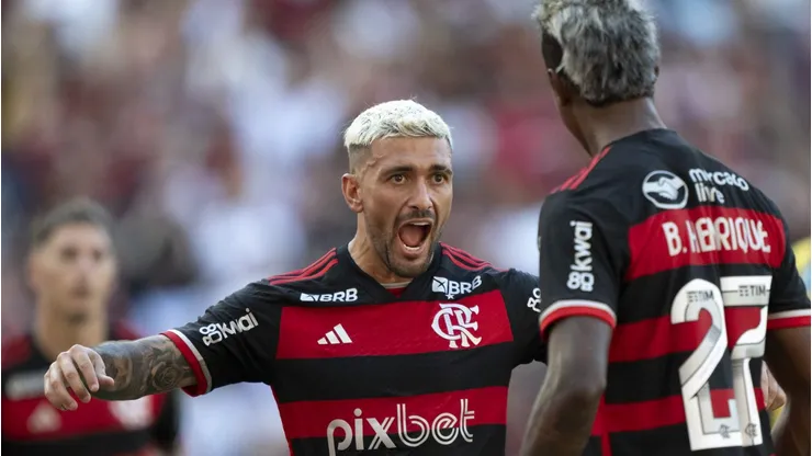 Arrascaeta busca voltar a marcar pelo Flamengo em Libertadores. Foto: Jorge Rodrigues/AGIF
