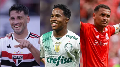 Calleri, Endrick e Alan Patrick. Foto: Marcello Zambrana/Maxi Franzoi/Gilson Lobo/AGIF