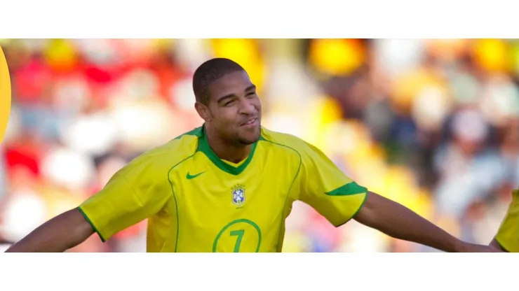 Adriano comemorando um dos gols da Copa América de 2004. (Foto: CONMEBOL)
