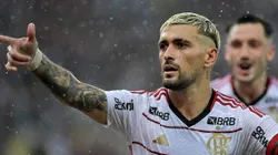 Arrascaeta, jogador do Flamengo atuando pelo Campeonato Carioca.