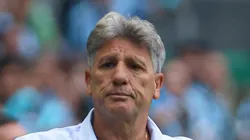 Renato Portaluppi durante partida contra o Juventude. Treinador elogiou atacante após título do Gauchão.