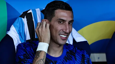 Di María no Maracanã em partida entre Brasil e Argentina, pelas Eliminatórias para a Copa do Mundo de 2026, no dia 26/11/2023.