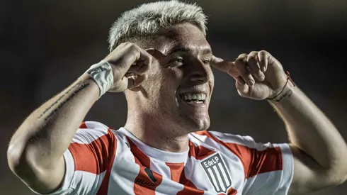 Benjamín Rollheiser, jogador argentino que estava na mira do Corinthians atuando pelo seu ex-time, o Estudiantes.