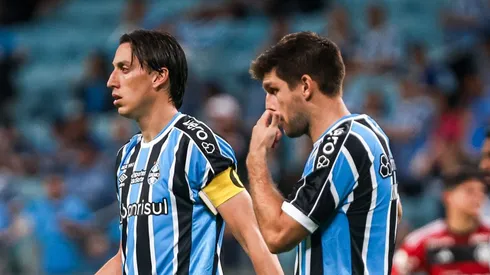 Geromel e Kannemann, dupla de zaga do Grêmio.