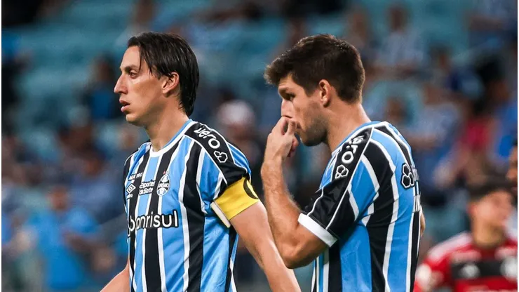 Geromel e Kannemann, dupla de zaga do Grêmio.