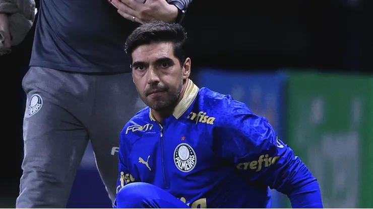 Abel durante partida que classificou o Verdão à decisão, contra o Novorizontino. Foto: Ettore Chiereguini/AGIF