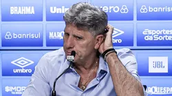 Renato Portaluppi em entrevista. O treinador não gostou de algumas coisas que viu na partida contra o The Strongest