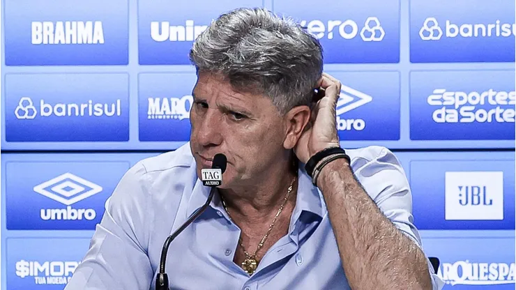 Renato Portaluppi em entrevista. O treinador não gostou de algumas coisas que viu na partida contra o The Strongest